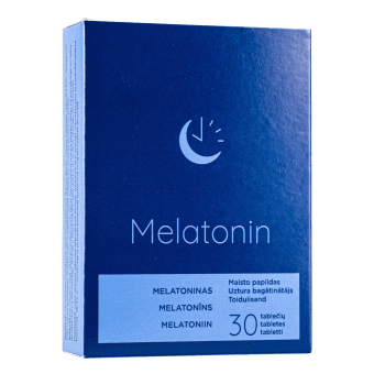 MELATONIN uztura bagātinātājs, 30 sūkājamās pastilas