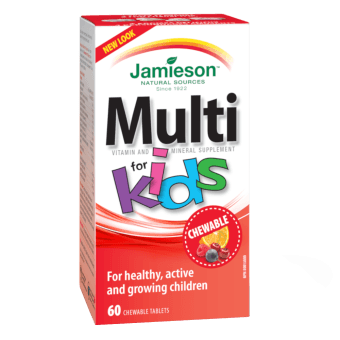 JAMIESON VITA-VIM MULTI bērniem ar dzelzi, košļājamas tabletes, 60 gab.