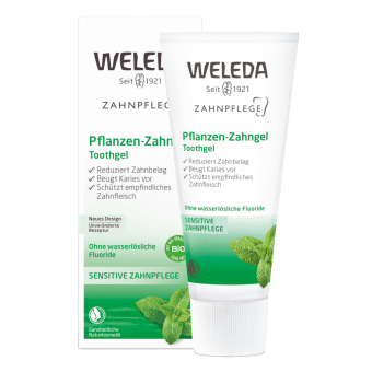 WELEDA zobu pasta ar augu ekstraktiem jutīgiem zobiem PLANT GEL, 75 ml