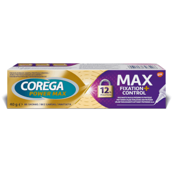 COREGA MAX FIXATION + CONTROL protēžu fiksācijas krēms, 40 g