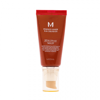 MISSHA BB krēms Nr.27 (Medus bēšs) PERFECT COVER, SPF 42, 50 ml