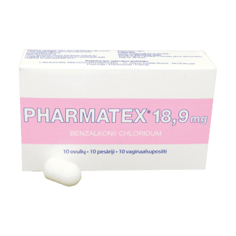 PHARMATEX 18,9 mg pesāriji, N10
