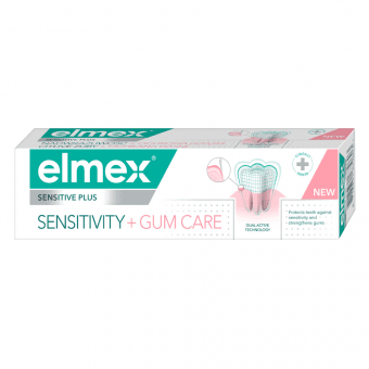 ELMEX zobu pasta SENSITIVE PLUS SENSITIVITY + GUM, 75 ml
