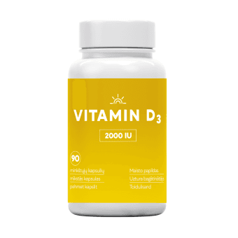 VITAMIN D3 2000IU, 90 kapsulas