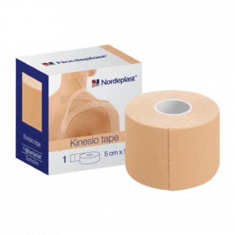 NORDEPLAST kinezioloģiskais teips, bēšs, 5cmx5m, 1 gab.