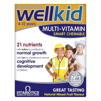 WELLKID košļājamās tabletes, 30 gab.