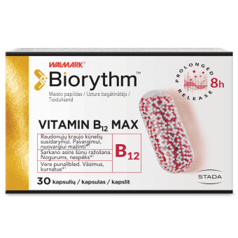 BIORYTHM VITAMIN B12 MAX, 30 kapsulas