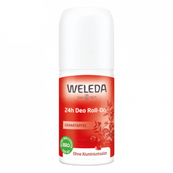 WELEDA granātābolu dezodorants ar rullīti 24h POMEGRANATE, 50 ml