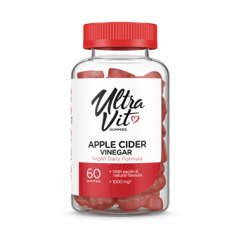 ULTRAVIT APPLE CIDER VINEGAR, 60 košļājamās tabletes