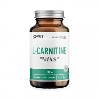 ICONFIT L-KARNITĪNS ar CLA un zaļās tējas ekstraktu, 90 kapsulas