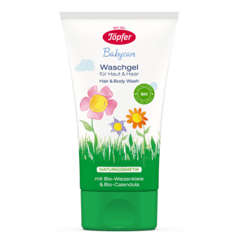 TOPFER Šampūns un dušas želeja zīdaiņiem un bērniem ar ekoloģiskām klijām, 150 ml