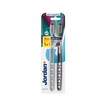 JORDAN zobu birste, mīksta ULTRALITE 1+1, 2 gab.