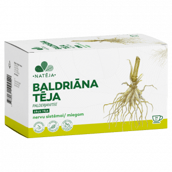NATĒJA baldriāna sakņu tēja, 24 paciņas