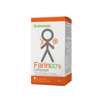 SILVANOLS ledenes FARINGO'S LOLLIPOPS, 5 gab.