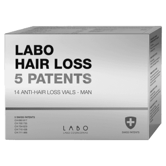 LABO Hair Loss 5 Patents ampulas matu izkrišanas novēršanai, vīriešiem, 14 ampulas