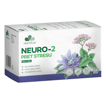 NATĒJA zāļu tēja NEURO–2 pret stresu, 20 paciņas