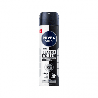 NIVEA dezodorants izmidzināms vīriešiem MEN BLACK&WHITE ORIGINAL, 150 ml
