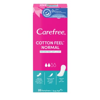 CAREFREE ikdienas ieliktnīši bez smaržas COTTON FEEL NORMAL, 20 gab.