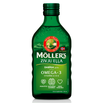 MOLLERS zivju eļļa ar dabīgu garšu, 250 ml