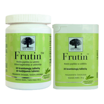 NEW NORDIC košļājamas tabletes FRUTIN, 30 gab.
