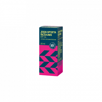 JODA SPIRTA ŠĶĪDUMS RFF 5% šķīdums, 20 ml
