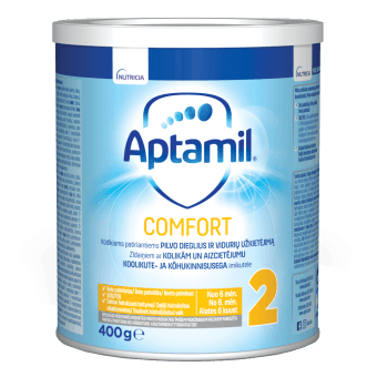 APTAMIL COMFORT 2 mākslīgais piena maisījums, no 6 mēnešu vecuma, 400 g