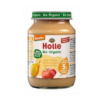 HOLLE ābolu un bumbieru biezenis zīdaiņiem no 5 mēn. BIO, 190 g