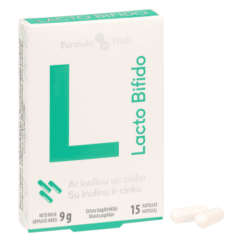 FORMULA VITALE uztura bagātinātājs LACTO BIFIDO, 15 kapsulas