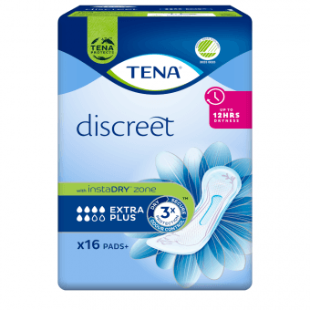 TENA uroloģiskās paketes DISCREET EXTRA PLUS, 16 gab.