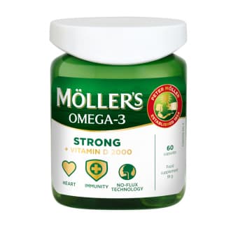 MOLLERS Strong + D Vitamin kapsulas, 60 gab.
