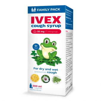 IVEX klepus sīrups, 200 ml