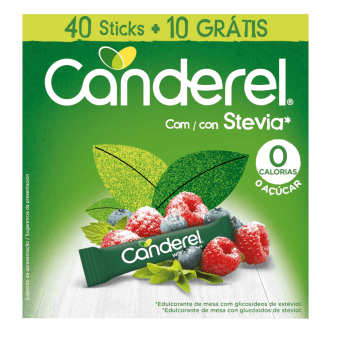 CANDEREL saldinātājs GREEN STEVIA, 1.5g, 50 paciņas