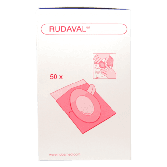 RUDAVAL sterils acu plāksteris pieaugušajiem, 50 gab.