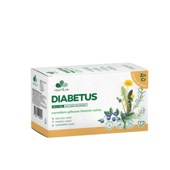 NATĒJA zāļu tēja DIABETUS, 20 paciņas