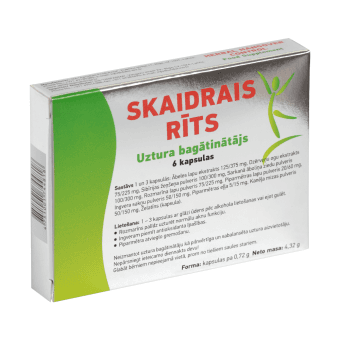 HERBAL HANGOVER CONTROL - SKAIDRAIS RĪTS kapsulas, 6 gab.