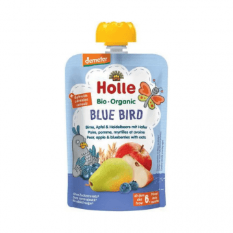 HOLLE augļu biezenis BIO BLUE BIRD, 100 g