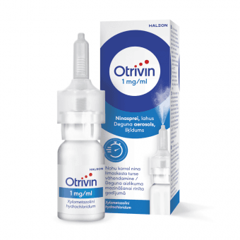 OTRIVIN 0,1% deguna aerosols, 10 ml