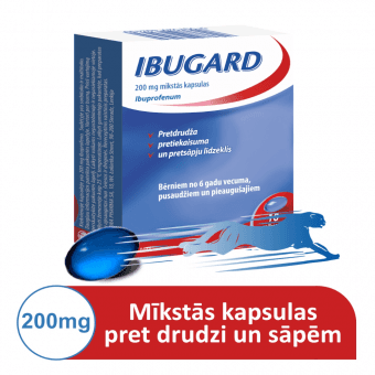 IBUGARD 200 mg mīkstās kapsulas, N10