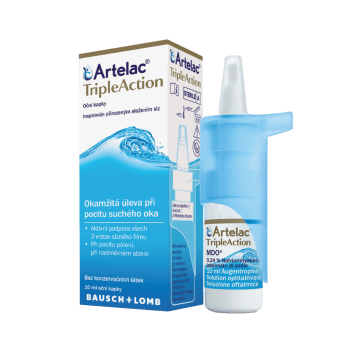 ARTELAC acu pilieni TRIPLE ACTION, 10 ml