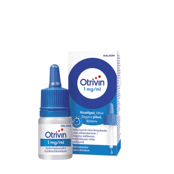 OTRIVIN 0,1% deguna pilieni, 10 ml