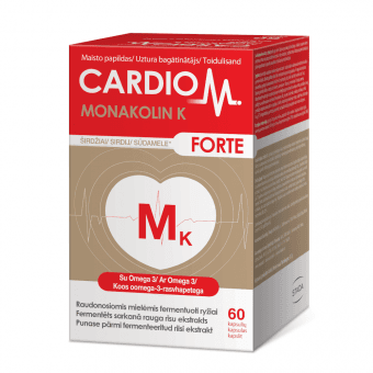 CARDIO M Monakolin K kapsulas, 60 gab.