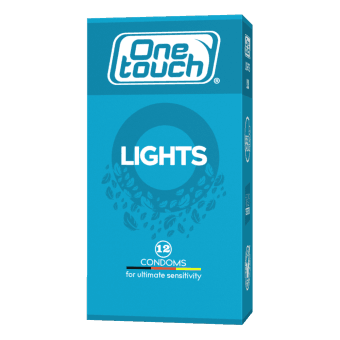 ONE TOUCH prezervatīvi LIGHTS, 12 gab.