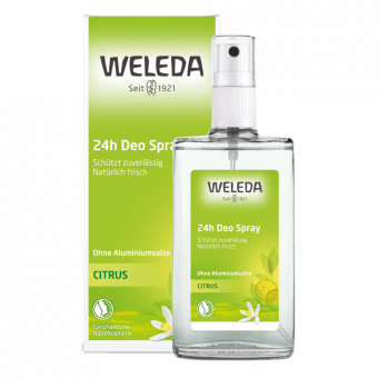WELEDA citrusaugļu dezodorants ar izsmidzinātāju CITRUS, 100 ml