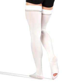 TONUS ELAST medicīniskās kompresijas antiembolijas garās zeķes ar pārbaudes atveri, unisekss, HOSPITAL (mod. 0403), I kompr. kl., 2.aug., 4.izm., 1 pāris