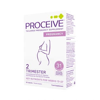PROCEIVE grūtnieču vitamīni Trimester 2, 60 kapsulas