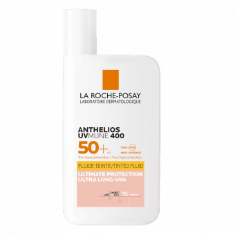 LA ROCHE POSAY saules aizsargfluīds sejai ar toni ANTHELIOS UVMUNE INVISIBLE SPF50+, 50 ml