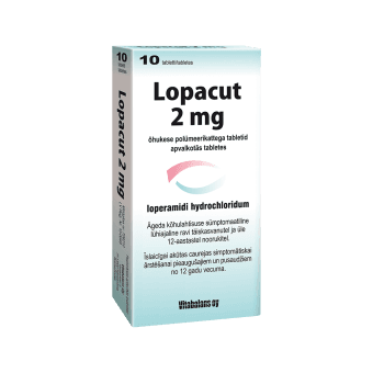 LOPACUT 2 mg apvalkotās tabletes, N10