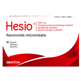 HESIO 1000 mg apvalkotās tabletes, N30