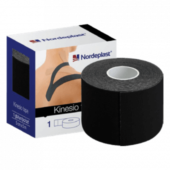 NORDEPLAST kinezioloģiskais teips, melns, 5cmx5m,, 1 gab.