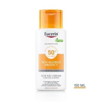 EUCERIN želejkrēms ar aizsardzību pret saules alerģiju sejai un ķermenim SUN ALLERGY PROTECT, SPF 50+, 150 ml